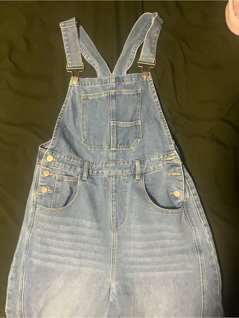 Light Wash Denim Overalls